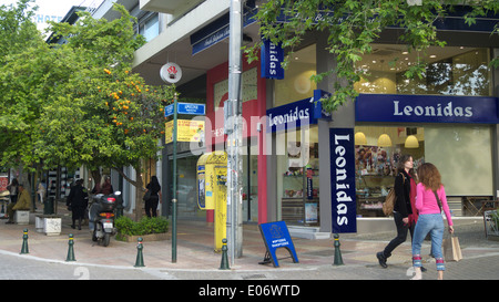greece athens kifisia leonidas chocolate shop Stock Photo