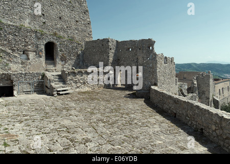 Salerno - Castello Lomgobardo Principe Arechi - Arechi's Castle Stock Photo