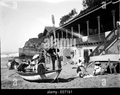 Au port vieux, Biarritz, octobre 1891 Stock Photo