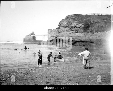 Au port vieux, Biarritz, octobre 1891 Stock Photo