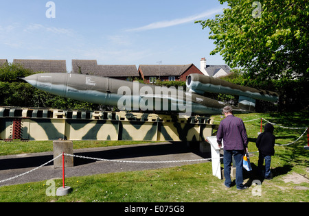 A V-1 Flying Bomb, or Doodlebug, at Duxford Air Museum Stock Photo - Alamy