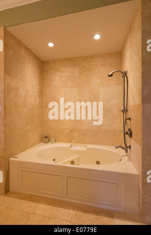 Interior of a luxury mansion, beautiful bathroom with jacuzzi Stock Photo -  Alamy