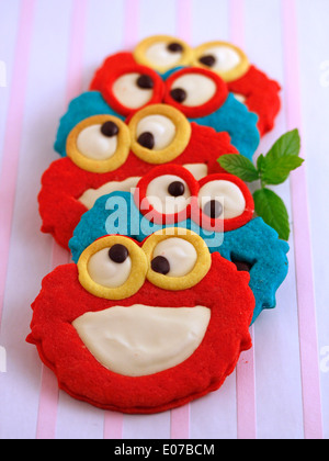 Monster cookies. Recipe available. Stock Photo