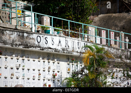 The Ossarium in St Michael's Cemetery. Hong Kong. Stock Photo