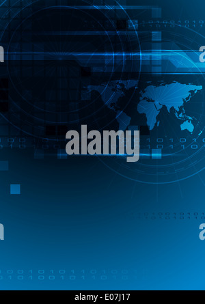 Abstract background dark blue with modern corporate illustration ...