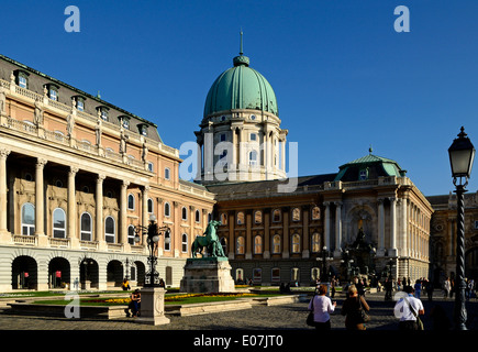 The Royal Palace in the Castle District Buda Budapest Hungary outer courtyard Stock Photo