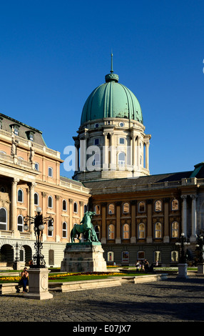 The Royal Palace in the Castle District Buda Budapest Hungary outer courtyard Stock Photo