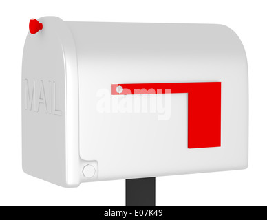 3d Render of a Closed Mailbox Stock Photo