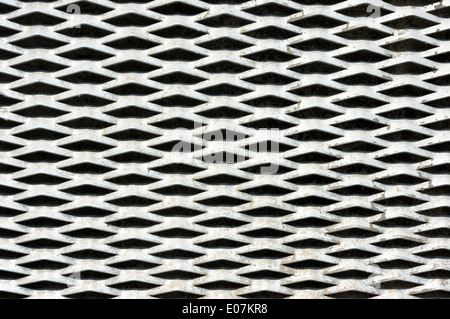 background with metallic texture pattern of grille Stock Photo