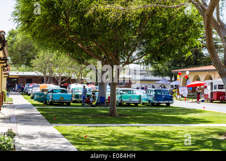 A car show in Chatsworth California benefiting Rancho San Antonio Boys Home Stock Photo