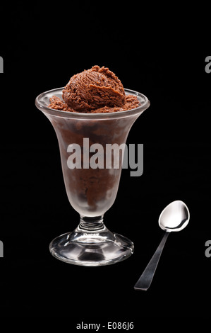 Ice Cream cup isolated over color background Stock Photo