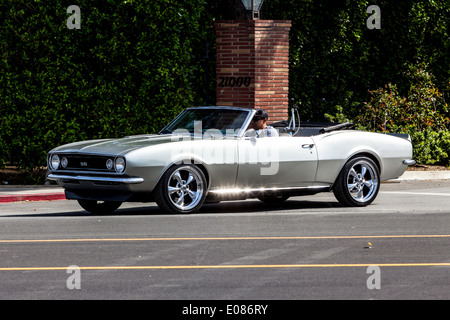 A 1965 Chevy Camaro Convertible Stock Photo