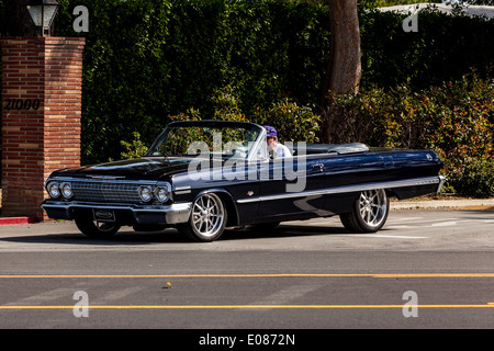 A 1963 Chevy Impala Convertible Stock Photo