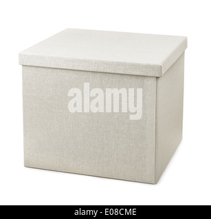 Closed storage box isolated on white Stock Photo