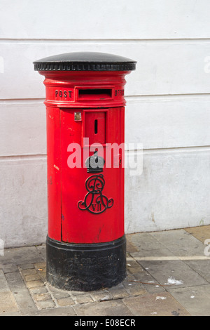 Red Postbox, Gibraltar Stock Photo