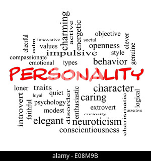 Personality Word Cloud Concept with great terms such as cheerful ...