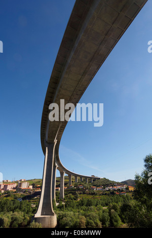 Bridge viewed from below Stock Photo