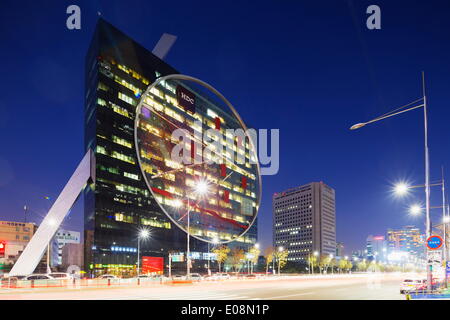 Tangent building, Seoul, South Korea, Asia Stock Photo