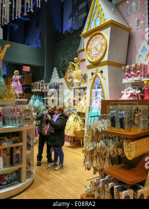 Official Disney Store in Times Square, NYC, USA Stock Photo