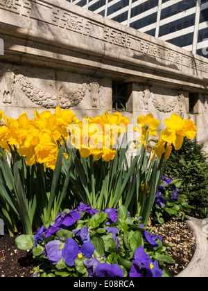 Bryant Park in Springtime, NYC, USA Stock Photo