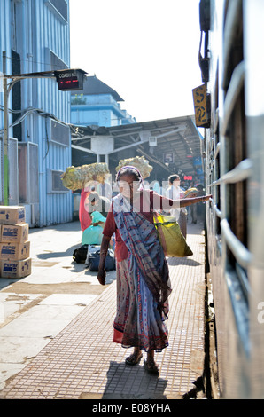 Railway station in Kolkata, India Stock Photo