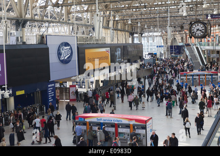 Waterloo Station concourse - London Stock Photo