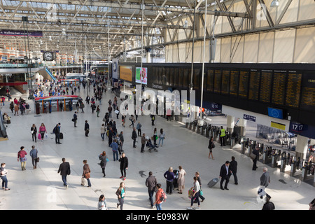 Waterloo Station Concourse - London Stock Photo