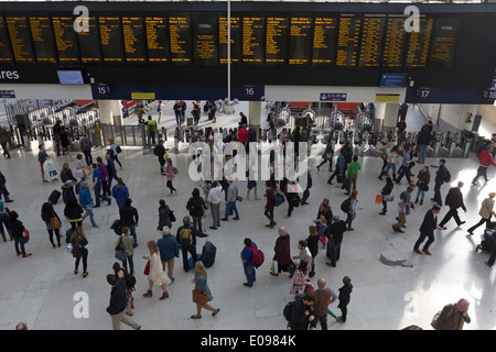 Waterloo Station concourse - London Stock Photo