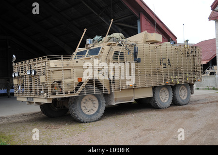 Mastiff is a heavily armored, 6 x six-wheel-drive patrol vehicle which carries eight people, plus two crew. Stock Photo