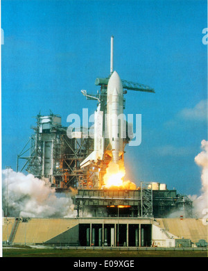 This glossy photo captures a key moment from NASA's Space Shuttle ...