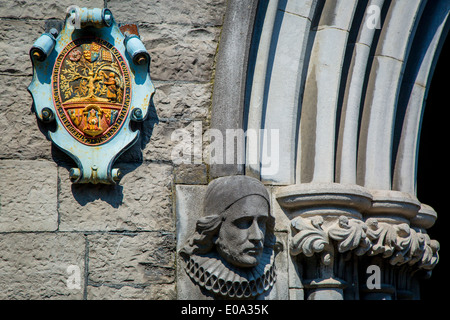 Detail at entrance to Saint Patrick's Cathedral, Dublin Ireland Stock Photo