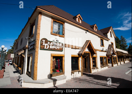 Village Drive, Big Bear Lake, California, USA. Stock Photo