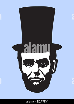 Abraham Lincoln illustration Stock Photo