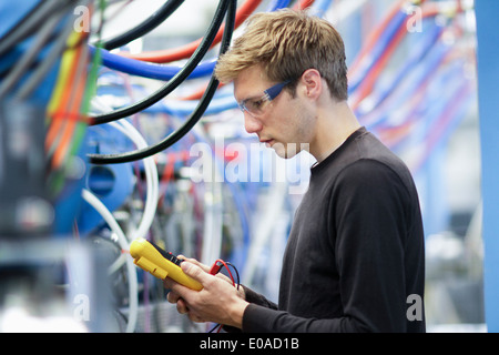 network cables and power cables in a pile for disposal Stock Photo