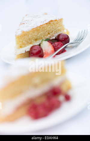 Victoria sponge cake Stock Photo