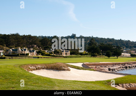 Pebble beach golf course, 17 Miles Drive, Carmel, California, USA Stock Photo