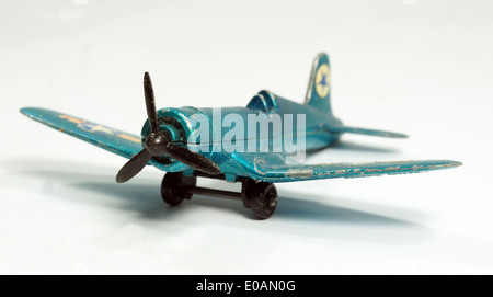 Vintage small toy fighter plane Stock Photo