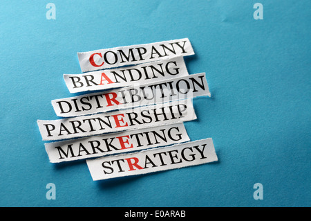 career acronym in business concept, words on cut paper hard light  Stock Photo