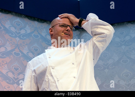 Michelin star chef and owner of 'The Fat Duck' restaurant Heston Blumenthal in London Stock Photo