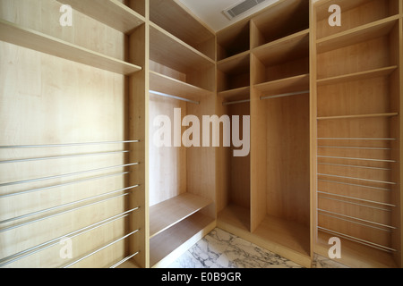 beautiful and modern interior of bright cloakroom Stock Photo