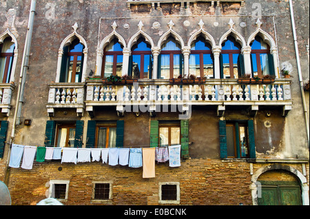 A view of the unique city of Vendig in Italy., Eine Ansicht der einzigartigen Stadt Vendig in Italien. Stock Photo