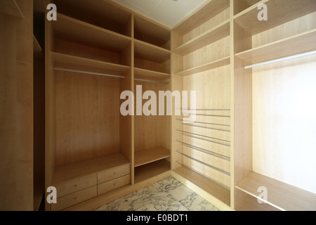 beautiful and modern interior of bright cloakroom Stock Photo