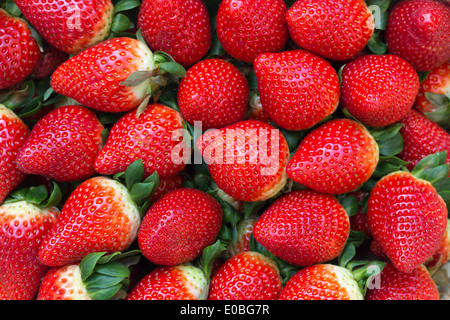 Fresh Ripe Perfect Strawberries Full Frame Background Stock Photo - Alamy