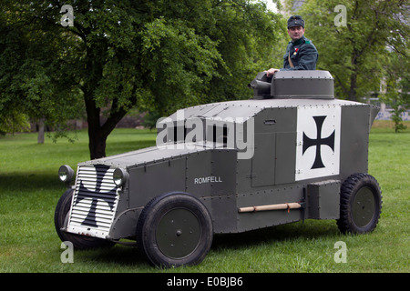 Armored car Austro-Hungarian WWI Armour Panzer Romfell Stock Photo - Alamy