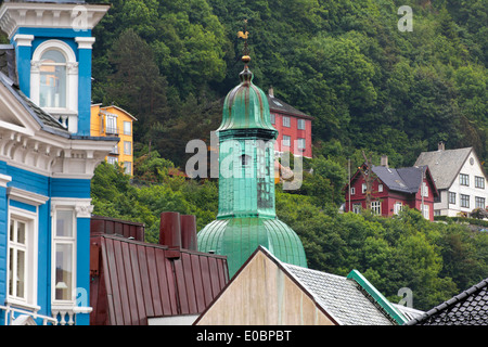 Rooftops in Bergen, Norway Stock Photo