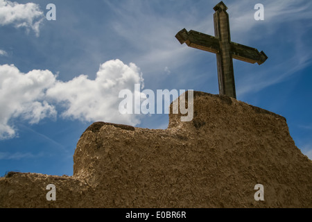 San Lorenzo de Picuris church in New Mexico Stock Photo