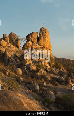 Rock climbing in El Diente, Guadalajara, Jalisco, Mexico Stock Photo