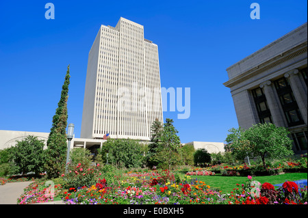 LDS Church Office Building, Temple Square, Salt Lake City, Utah, USA Stock Photo