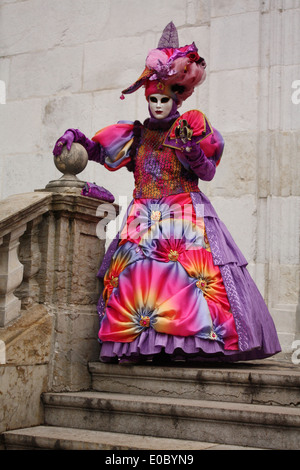 Venetian Carnival Annecy, Haute-Savoie, Rhone-Alpes, France Stock Photo