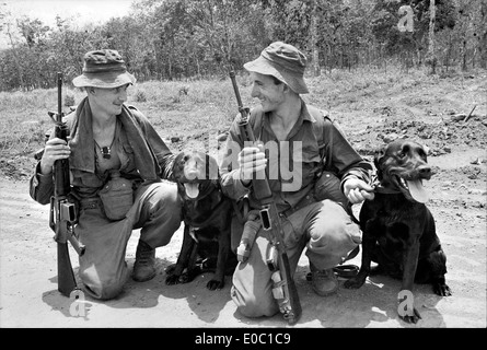 Tracker dogs, 1967 Stock Photo